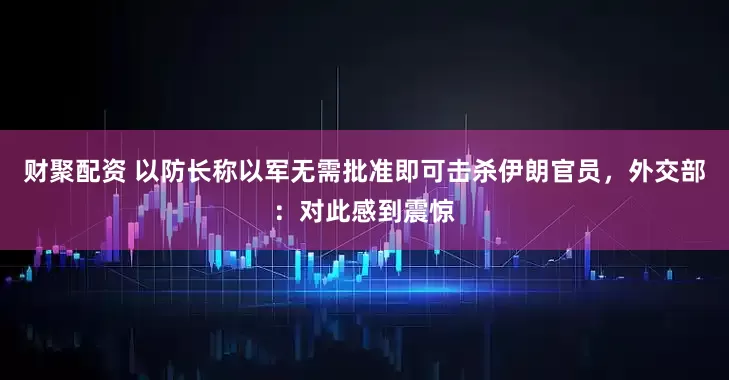 财聚配资 以防长称以军无需批准即可击杀伊朗官员,外交部:对此感到震惊